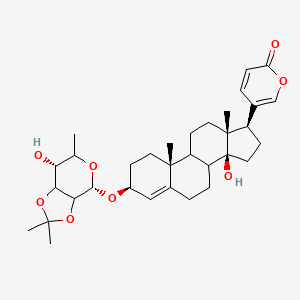 molecular formula C33H46O8 B13734217 Isopropyliden-proscillaridin [German] CAS No. 21590-25-0