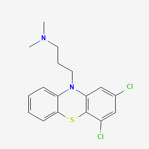 molecular formula C17H18Cl2N2S B13734225 Dichlorpromazine CAS No. 3689-36-9