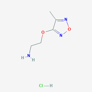 {2-[(4-Methyl-1,2,5-oxadiazol-3-yl)oxy]ethyl}amine hydrochloride