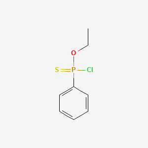 molecular formula C8H10ClOPS B13734231 Phosphonochloridothioic acid, phenyl-, O-ethyl ester CAS No. 102850-52-2