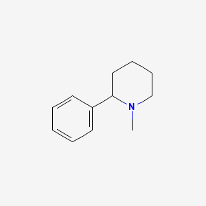 molecular formula C12H17N B13734252 1-Methyl-2-phenylpiperidine CAS No. 36939-28-3