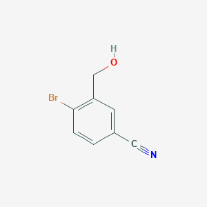 molecular formula C8H6BrNO B1373430 4-Bromo-3-(hydroxymethyl)benzonitrile CAS No. 905710-66-9