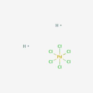 molecular formula Cl6H2Pd B13734326 Hexachloropalladium(2-);hydron CAS No. 36550-26-2