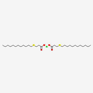 molecular formula C30H58BaO4S2 B13734341 Barium 3-dodecylthiopropionate CAS No. 38952-49-7