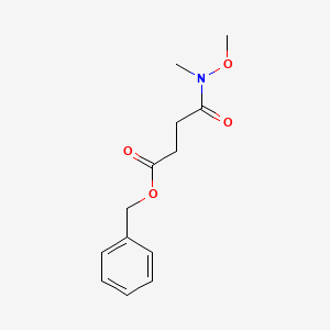 molecular formula C14H16FNO4 B1373439 Benzyl 4-[methoxy(methyl)amino]-4-oxobutanoate CAS No. 1260760-22-2