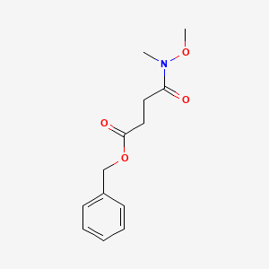 molecular formula C13H17NO4 B1373439 Benzyl 4-[methoxy(methyl)amino]-4-oxobutanoate CAS No. 1260760-22-2