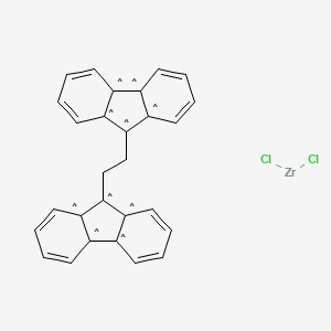 molecular formula C28H20Cl2Zr B13734440 Ethylenebis(9-fluorenyl)zirconium dichloride 