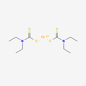 molecular formula C10H20FeN2S4 B13734455 Bis(diethyldithiocarbamato-S,S')iron CAS No. 15656-03-8
