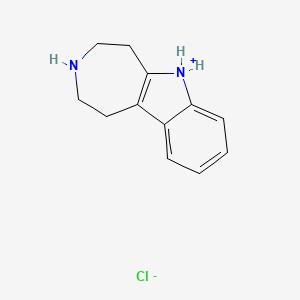 molecular formula C12H15ClN2 B13734464 1,2,3,4,5,6-Hexahydro-azepino(4,5-b)indole hydrochloride CAS No. 15923-41-8