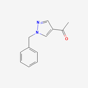 molecular formula C12H12N2O B1373447 1-(1-Benzyl-1H-pyrazol-4-YL)-ethanone CAS No. 1188263-60-6
