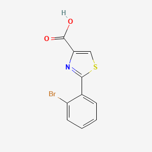 molecular formula C10H6BrNO2S B1373454 2-(2-bromophenyl)-1,3-thiazole-4-carboxylic acid CAS No. 955400-49-4