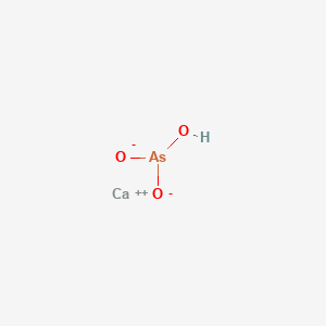 molecular formula AsCaHO3 B13734577 Arsenous acid, calcium salt CAS No. 1333-24-0