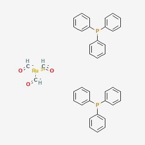 molecular formula C39H33O3P2Ru B13734600 Tricarbonylbis(triphenylphosphine)ruthenium CAS No. 14741-36-7