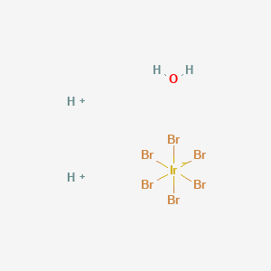 molecular formula Br6H4IrO B13734618 Dihydrogen hexabromo iridate(IV) hydrate 