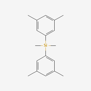 molecular formula C18H24Si B13734644 Bis(3,5-dimethylphenyl)dimethylsilane 