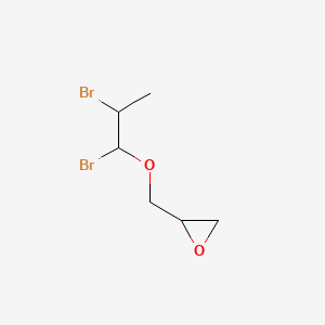 molecular formula C6H10Br2O2 B13734690 1,2-Dibromopropyl glycidyl ether CAS No. 35243-89-1