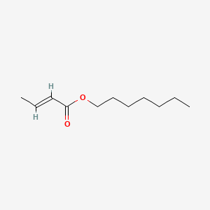 molecular formula C11H20O2 B13734706 Heptyl 2-butenoate CAS No. 83783-78-2
