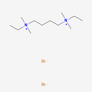 molecular formula C12H30Br2N2 B13734718 Ammonium, tetramethylenebis(ethyldimethyl-, dibromide CAS No. 13440-16-9