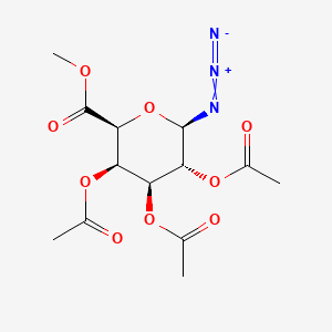 molecular formula C13H17N3O9 B13734721 methyl (2S,3R,4S,5R,6R)-3,4,5-triacetyloxy-6-azidooxane-2-carboxylate 