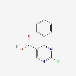 molecular formula C11H7ClN2O2 B13734747 2-Chloro-4-phenyl-5-pyrimidinecarboxylic acid CAS No. 188781-11-5
