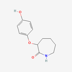 3-(4-Hydroxyphenoxy)azepan-2-one