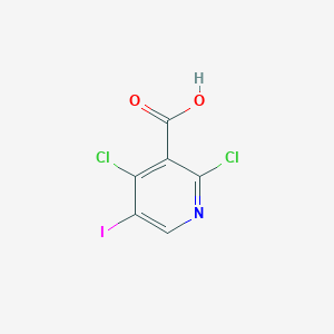 molecular formula C6H2Cl2INO2 B13734824 2,4-dichloro-5-iodo-3-Pyridinecarboxylic acid CAS No. 343781-54-4