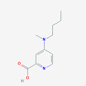 molecular formula C11H16N2O2 B1373483 4-[Butyl(methyl)amino]pyridine-2-carboxylic acid CAS No. 1094219-12-1