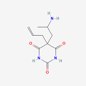 molecular formula C10H15N3O3 B13734831 Barbituric acid, 5-allyl-5-(2-aminopropyl)- CAS No. 14321-29-0