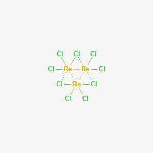 molecular formula Cl9Re3 B13734847 Dichlororhenium;tetrachlororhenium;trichlororhenium CAS No. 14973-59-2