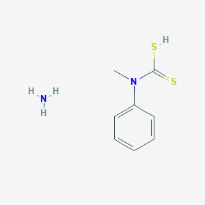 molecular formula C8H12N2S2 B13734913 Azane;methyl(phenyl)carbamodithioic acid CAS No. 42139-51-5