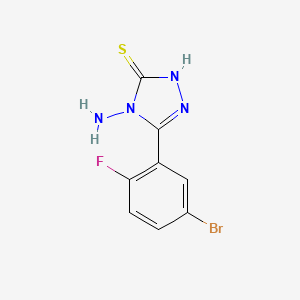 4-amino-5-(5-bromo-2-fluorophenyl)-4H-1,2,4-triazole-3-thiol