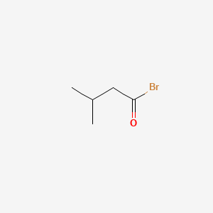 molecular formula C5H9BrO B13734921 Butanoyl bromide, 3-methyl- CAS No. 35447-68-8