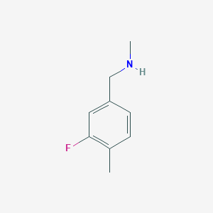 molecular formula C9H12FN B1373495 [(3-Fluoro-4-methylphenyl)methyl](methyl)amine CAS No. 1094641-63-0