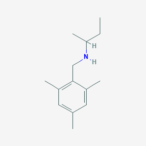 molecular formula C14H23N B1373496 (Butan-2-yl)[(2,4,6-trimethylphenyl)methyl]amine CAS No. 1019604-89-7