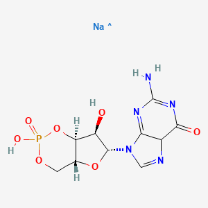 molecular formula C10H12N5NaO7P B13734979 CID 169550648 