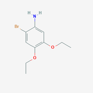 molecular formula C10H14BrNO2 B1373499 2-Bromo-4,5-diethoxyaniline CAS No. 1094359-78-0