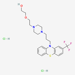 molecular formula C24H32Cl2F3N3O2S B13735019 Fluorophenothiazine dihydrochloride CAS No. 1827-91-4