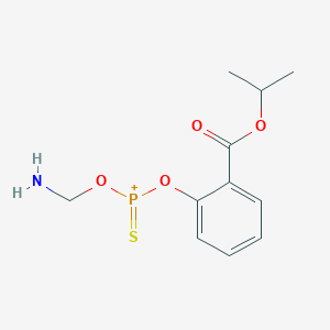 molecular formula C11H15NO4PS+ B13735028 aminomethoxy-(2-propan-2-yloxycarbonylphenoxy)-sulfanylidenephosphanium 