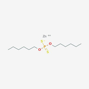 molecular formula C12H26O2PS2Zn+ B13735070 zinc;dihexoxy-sulfanylidene-sulfido-λ5-phosphane 