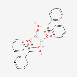 molecular formula C28H24Cu2O8 B13735156 Benzoic acid;copper CAS No. 15350-13-7