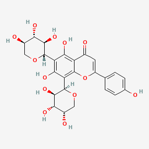 molecular formula C25H26O13 B13735282 Apigenin-6-C-beta-D-xylopyranosyl-8-C-alpha-L-arabinopyranoside 