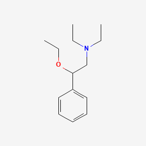 molecular formula C14H23NO B13735310 Phenethylamine, beta-ethoxy-N,N-diethyl- CAS No. 4152-26-5