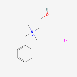 molecular formula C11H18INO B13735340 N-Benzyl-2-hydroxy-N,N-dimethylethan-1-aminium iodide CAS No. 2893-60-9