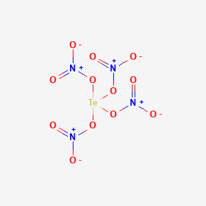 molecular formula N4O12Te B13735353 Tellurium nitrate (Te(NO3)4), (T-4)- CAS No. 21883-56-7