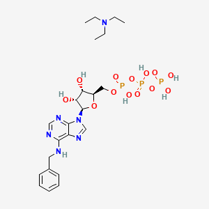 molecular formula C23H37N6O13P3 B13735373 N6-Benzyladenosine triphosphate triethylammonium salt CAS No. 40922-97-2