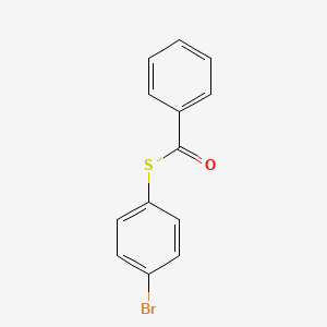 molecular formula C13H9BrOS B13735380 S-(p-Bromophenyl) thiobenzoate CAS No. 28122-80-7