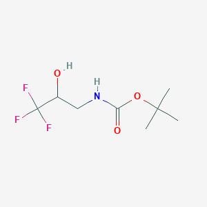 molecular formula C8H14F3NO3 B1373542 tert-Butyl (3,3,3-trifluoro-2-hydroxypropyl)carbamate CAS No. 1219606-48-0