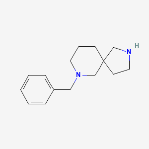 molecular formula C15H22N2 B1373543 7-Benzyl-2,7-diazaspiro[4.5]decane CAS No. 1086395-18-7