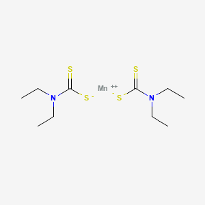 molecular formula C10H20MnN2S4 B13735459 Bis(diethyldithiocarbamato-S,S')manganese CAS No. 15685-17-3