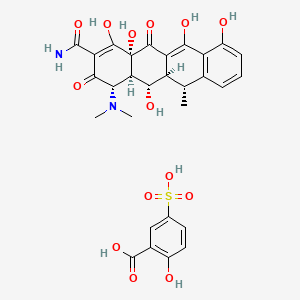 molecular formula C29H30N2O14S B13735464 Doxycycline 5-sulfosalicylate CAS No. 60683-15-0